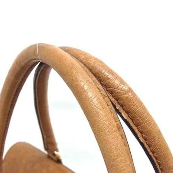 Max Mara Limited Edition Margaux Tan Ostrich Handbag Gold Hardware - Picture 4 of 8